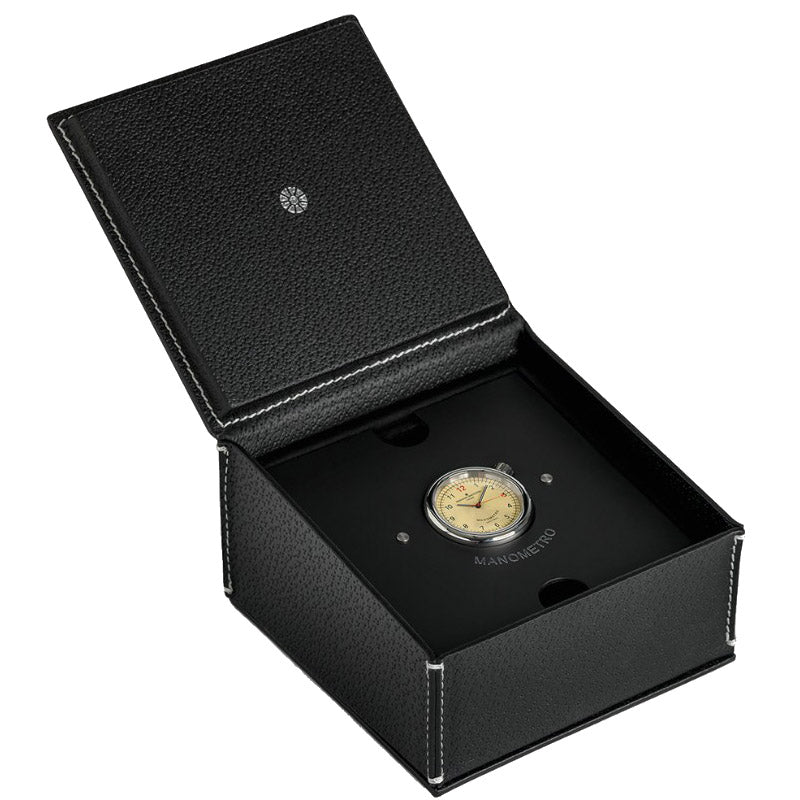 Giuliano Mazzuoli Manometeruhr 45 mm, weißer Automatikstahl, MRP05N