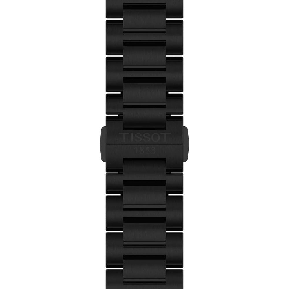 Tissot Clock PRC 100 Solar 39 mm de cuarzo negro Acabado de acero PVD Negro T151.422.33.051.00