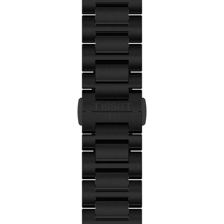 Tissot Clock PRC 100 Solar 39 mm de cuarzo negro Acabado de acero PVD Negro T151.422.33.051.00