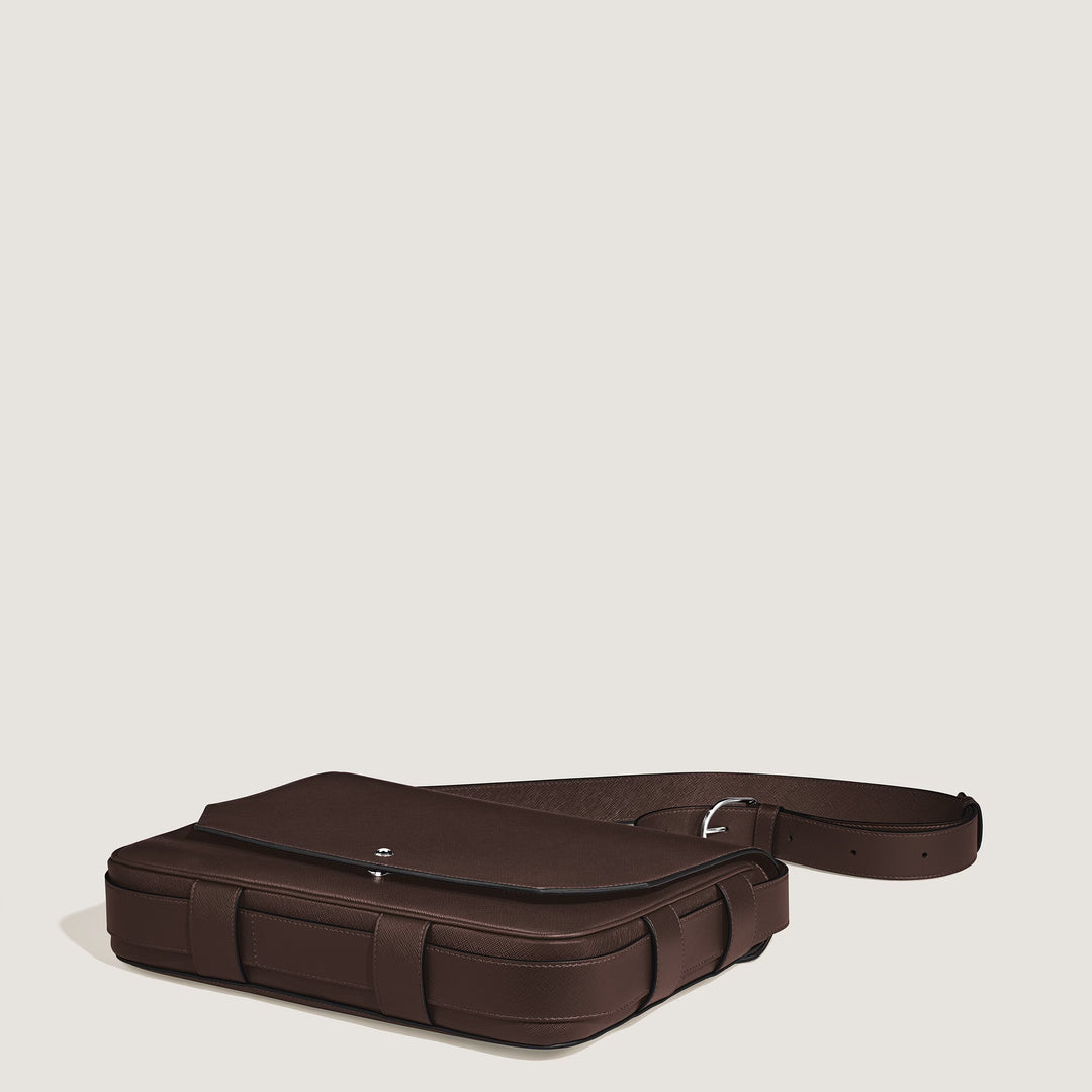 Montblanc Sartorial Messenger-väska i ebenholtsfärgad läder 222931