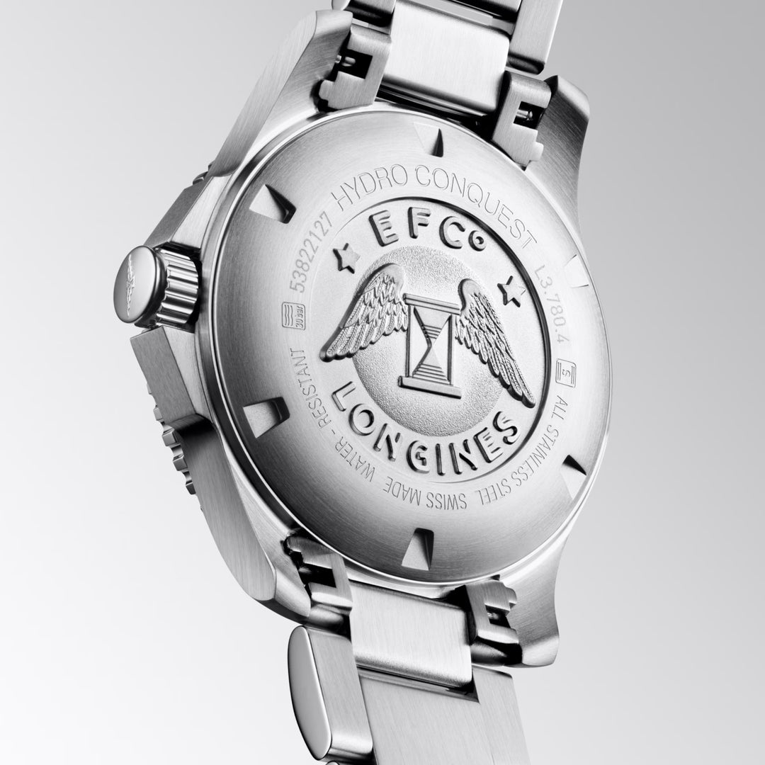 LONGINES HYDROCONQUEST WATCH 39MM BLACK Automatic Steel