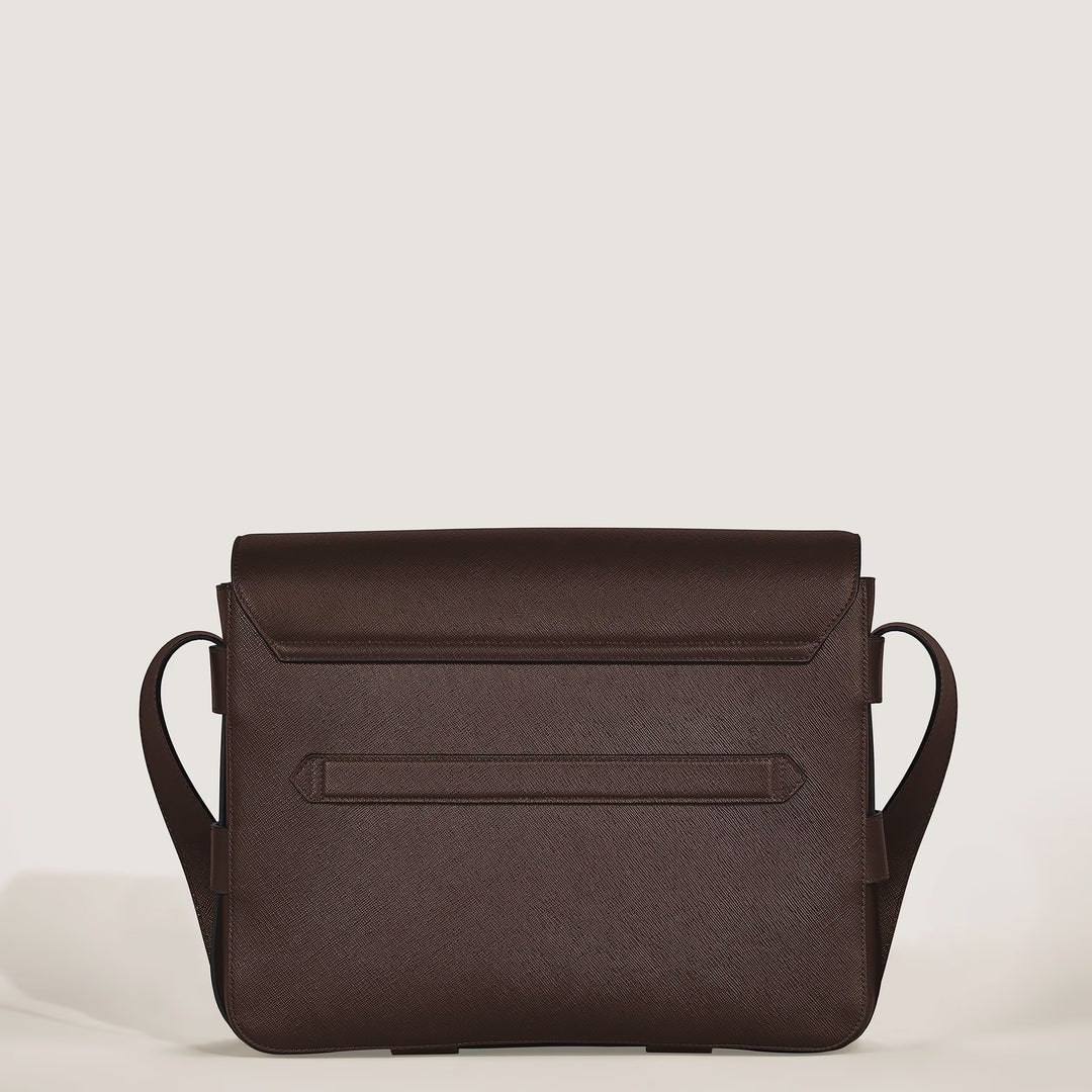 Montblanc Sartorial Messenger-väska i ebenholtsfärgad läder 222931