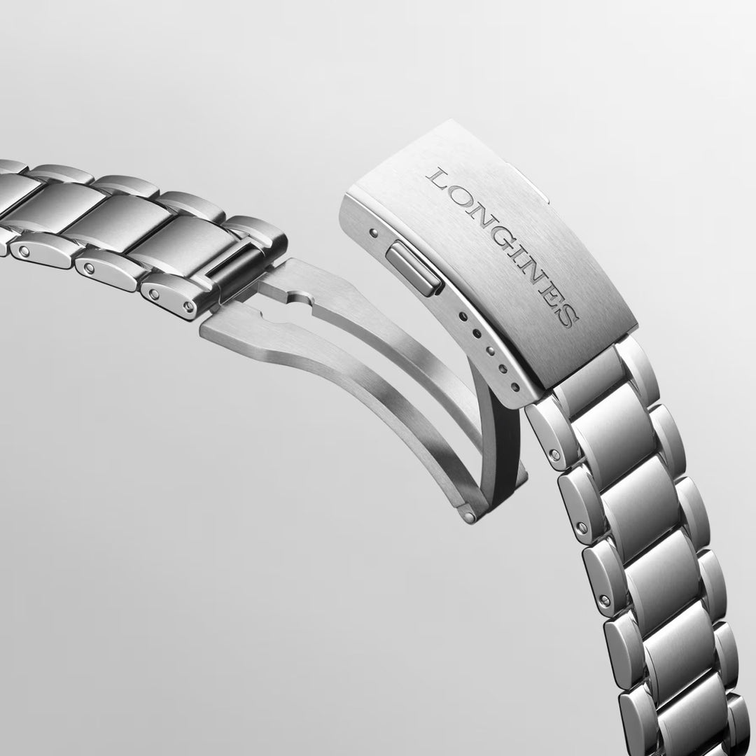 Longines Watch Spirit Zulu Zeit 1925 39 mm schwarzer automatischer Goldstahl L3.803.5.53.6