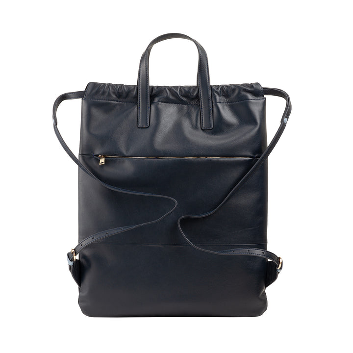 Dudu -Frauen -Rucksack in weichem Leder, Rucksack mit Kordelkordel und Magnetknopf, Doppelgriff, einfacher eleganter Rucksack