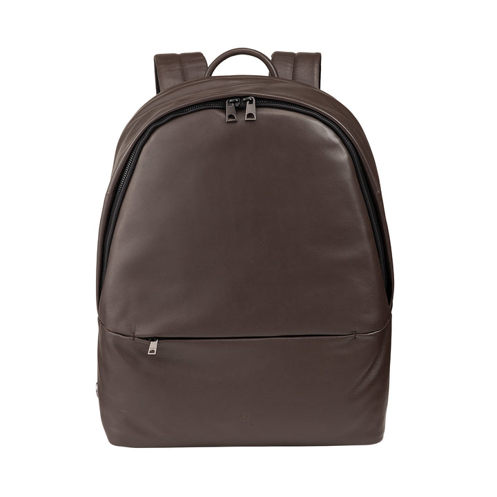 Mochila de cuero Dudu Hombres Mujeres Puerta 15L - Mochila de viaje elegante y trabaja con bolsillo acolchado para laptop (hasta 13 "), correas de hombro ajustables y diseño compacto