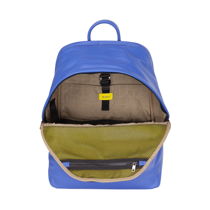 Δερμάτινο σακίδιο πλάτης DUDU για άνδρες και γυναίκες, θήκη για υπολογιστή έως 15,6" MacBook 16 ιντσών, 20 λίτρων σακίδιο ταξιδιού, σακίδιο γραφείου εργασίας με κομψό, βασικό σχέδιο