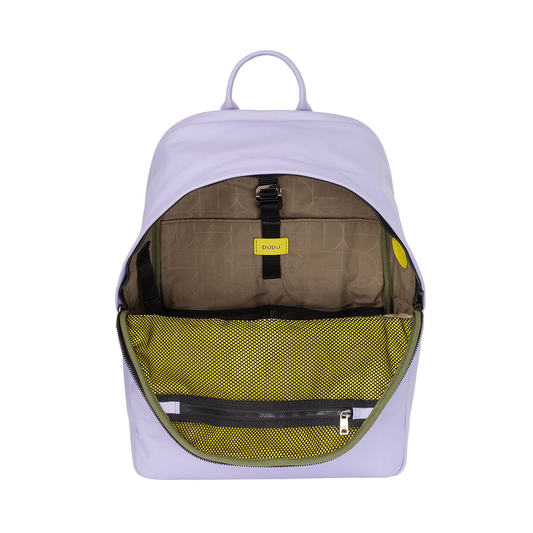 Mochila de couro DUDU para homens e mulheres, suporte para PC de até 15,6 "MacBook de 16 polegadas, mochila de viagem de 20 litros, mochila de trabalho de escritório com um design elegante e essencial