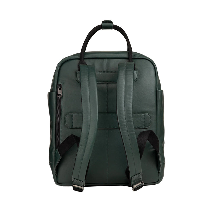 DUDU Zaino in Pelle Uomo Donna – Zaino Casual Unisex Elegante e Capiente, 19 Litri, con Tasca Frontale e Scomparto Tablet, Perfetto per Lavoro, Viaggio e Tempo Libero
