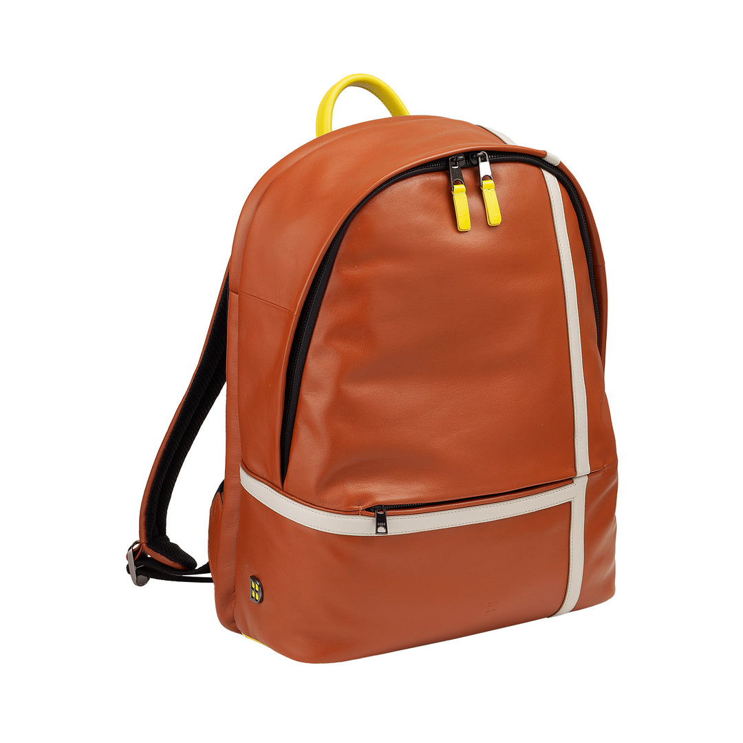 Mochila de cuero Dudu para mujeres para hombres - Diseño inspirado en tenis, mochila para PC o MacBook, respirable respaldo y correas de hombro acolchado