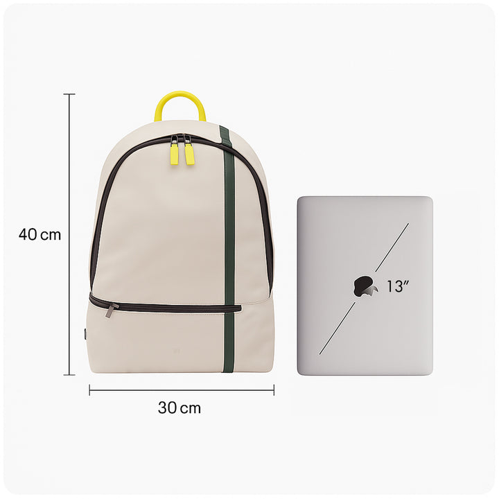 Mochila de cuero Dudu para mujeres para hombres - Diseño inspirado en tenis, mochila para PC o MacBook, respirable respaldo y correas de hombro acolchado