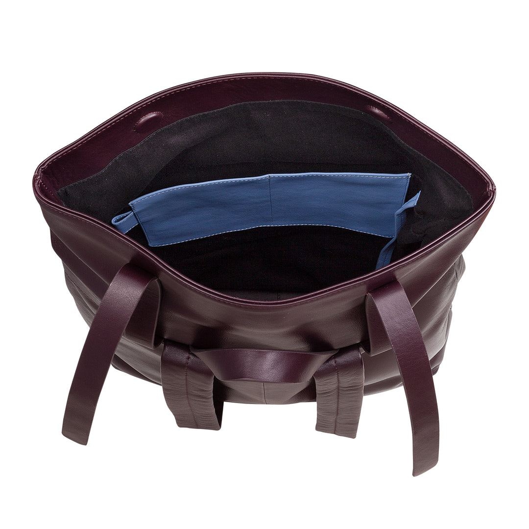 DUDU 남성 여성을 위한 다채로운 가죽 백팩, 대형 소프트 백팩 14L 멀티 포켓 캐주얼 스포츠 디자인