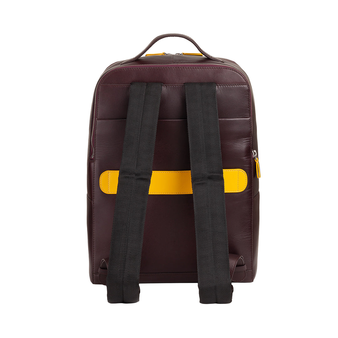 Dudu Men 's Backpack 휴대용 PC 도어 및 가죽 태블릿, 이중 지퍼 안티 도난 배낭, 트롤리 공격으로 여행 배낭 여행