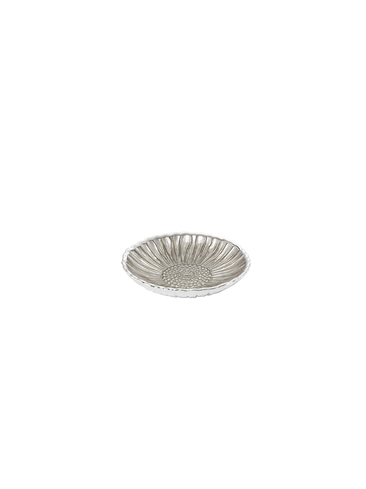Argenésio prato girassol D. 14cm prata areia de vidro 0.02039