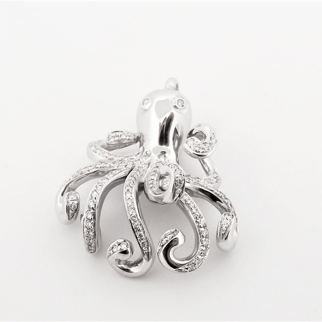 Capodagli charm hänge bläckfisk guld 18kt diamant 0016r