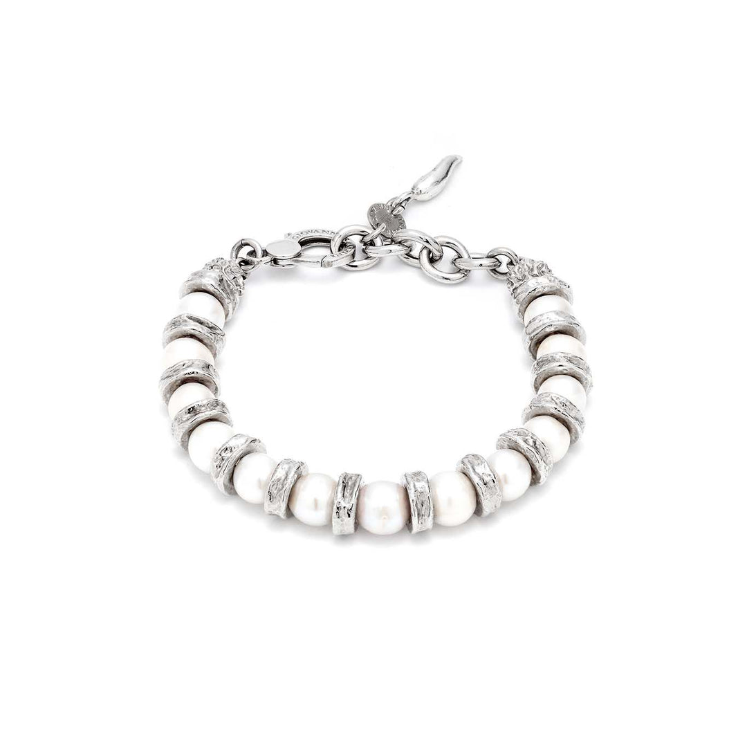 Giovanni Raspini Emma Large Silver Bracelet 925 Pearls 11484