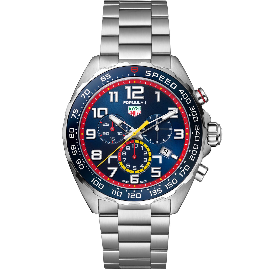 Tag Heuer Clock Formel 1 X Red Bull Racing Quartz Chronograph 43 MM CAZ101AL.BA0842