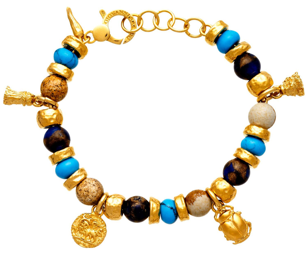 Giovanni Raspini Tuareg armbånd 925 Sølvfinish Gult gull 11374