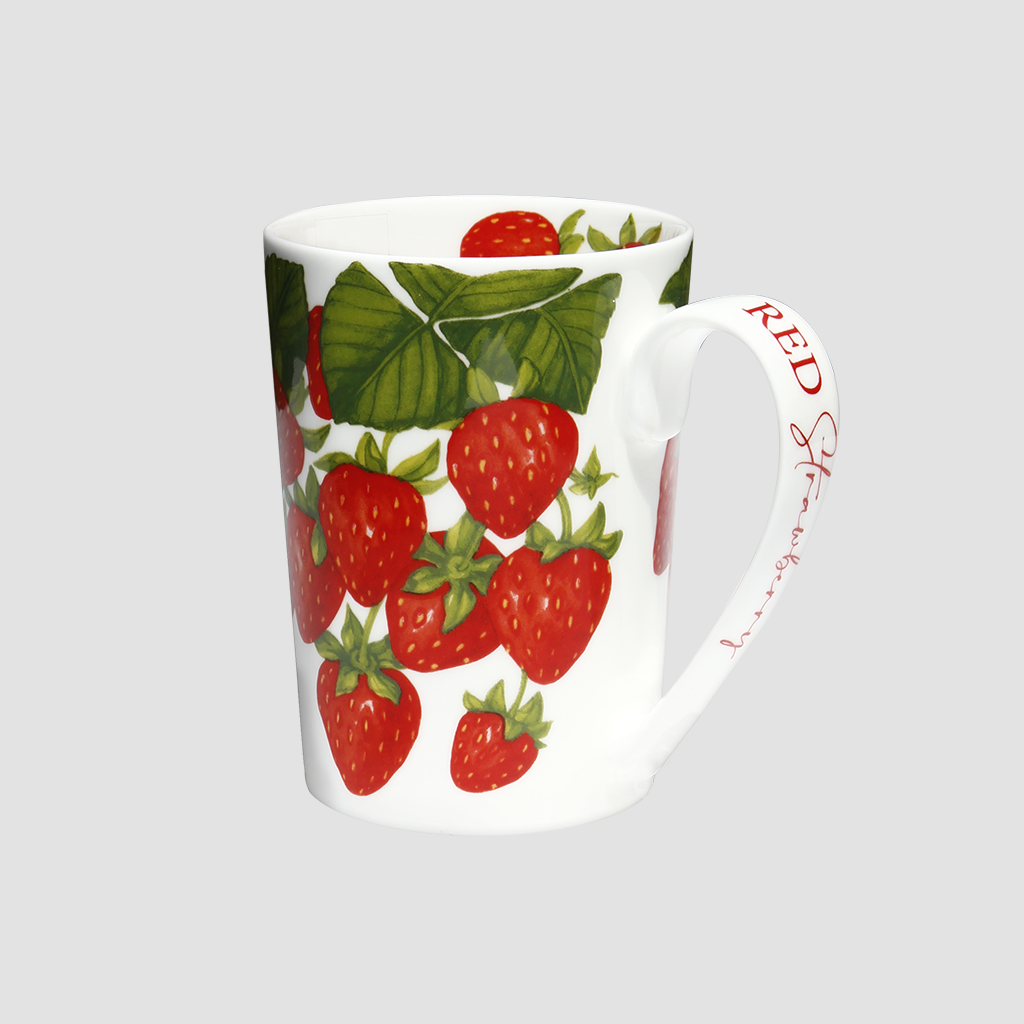 Taitù cup rød jordbær porcelæns ende knogler Kina 12-11-4