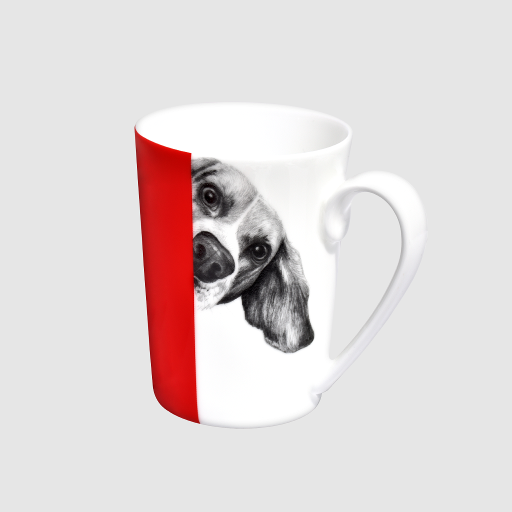 Tait ⁇  mug Dogs Best Friends коллекция фарфоровая тонкая костная кита 14-1-4 DOGS
