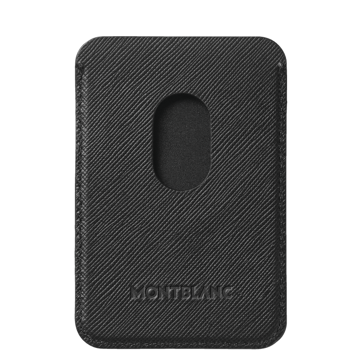 Montblanc Porta-cartões de 2 compartimentos para iPhone com Apple MagSafe Preto Sartorial 129226