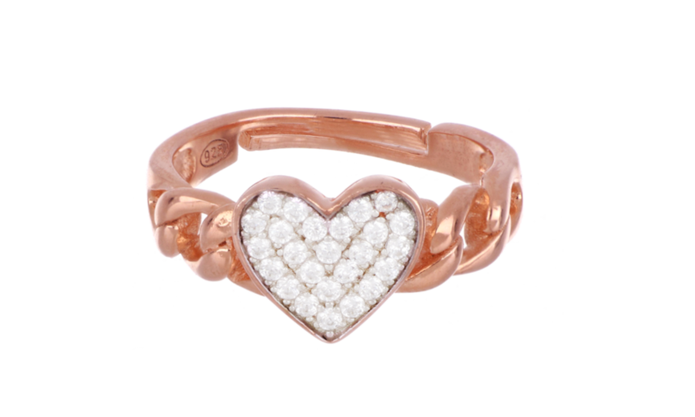 Hjärtan Milan Ring One Love Montenapoleone Collection Silver 925 PVD Gold Finish 24915922