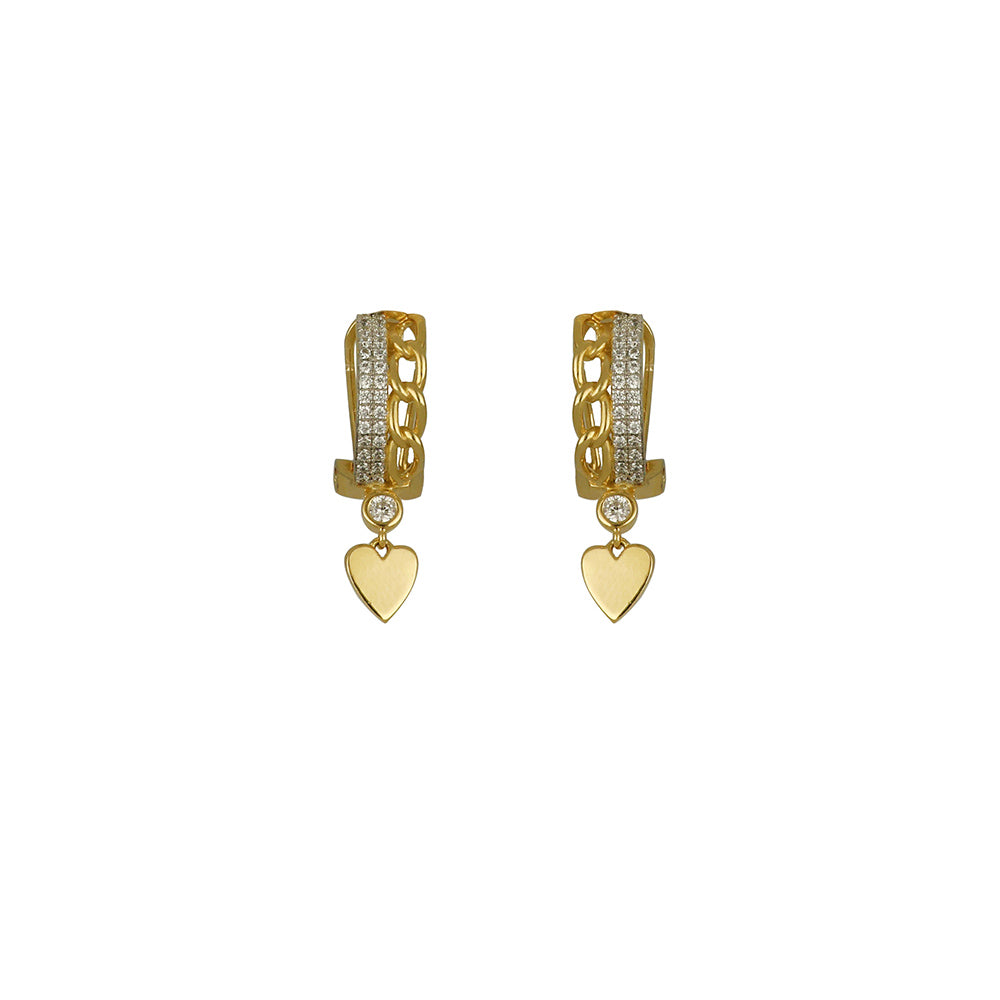 Cuori Milano Earrings Cupid Galleria Vittorio Emanuele Collection Silver 925 Finish PVD ​​Gold Yellow 24938723