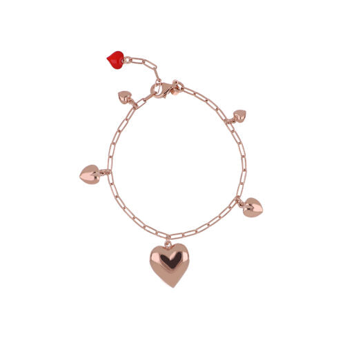Hearts Milan Air Pop Dolly Park Bracelet Park Collection Silver 925 Finish PVD Gold Rose 24972116