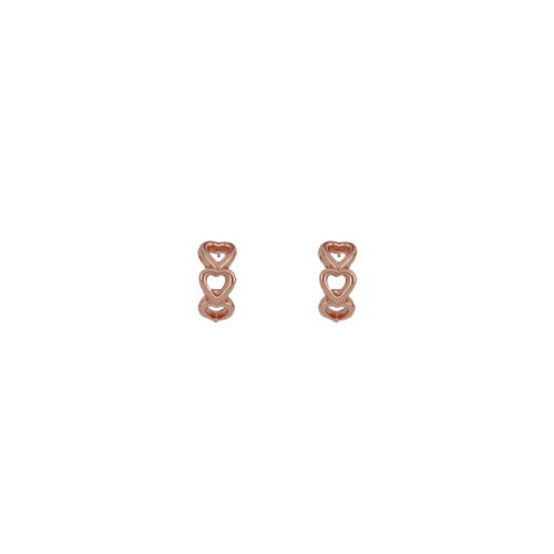 Hearts Milan Circle Earrings Wonder Wheel Dolly Park Collection 925 Silver Finish PVD Rose Gold 24978477