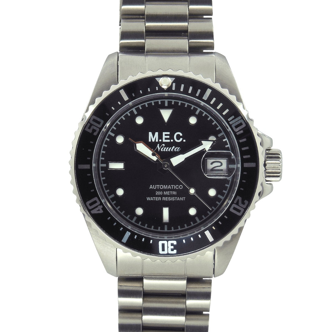 M.E.C. orologio NAUTA BK 40mm nero automatico acciaio NAUTA BK (24)
