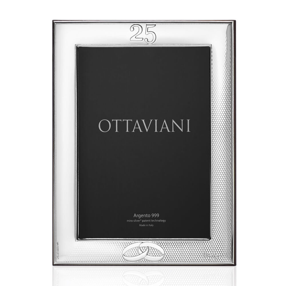Ottaviani 25 års ekteskapsramme 18x24cm sølvlaminat 999 5014