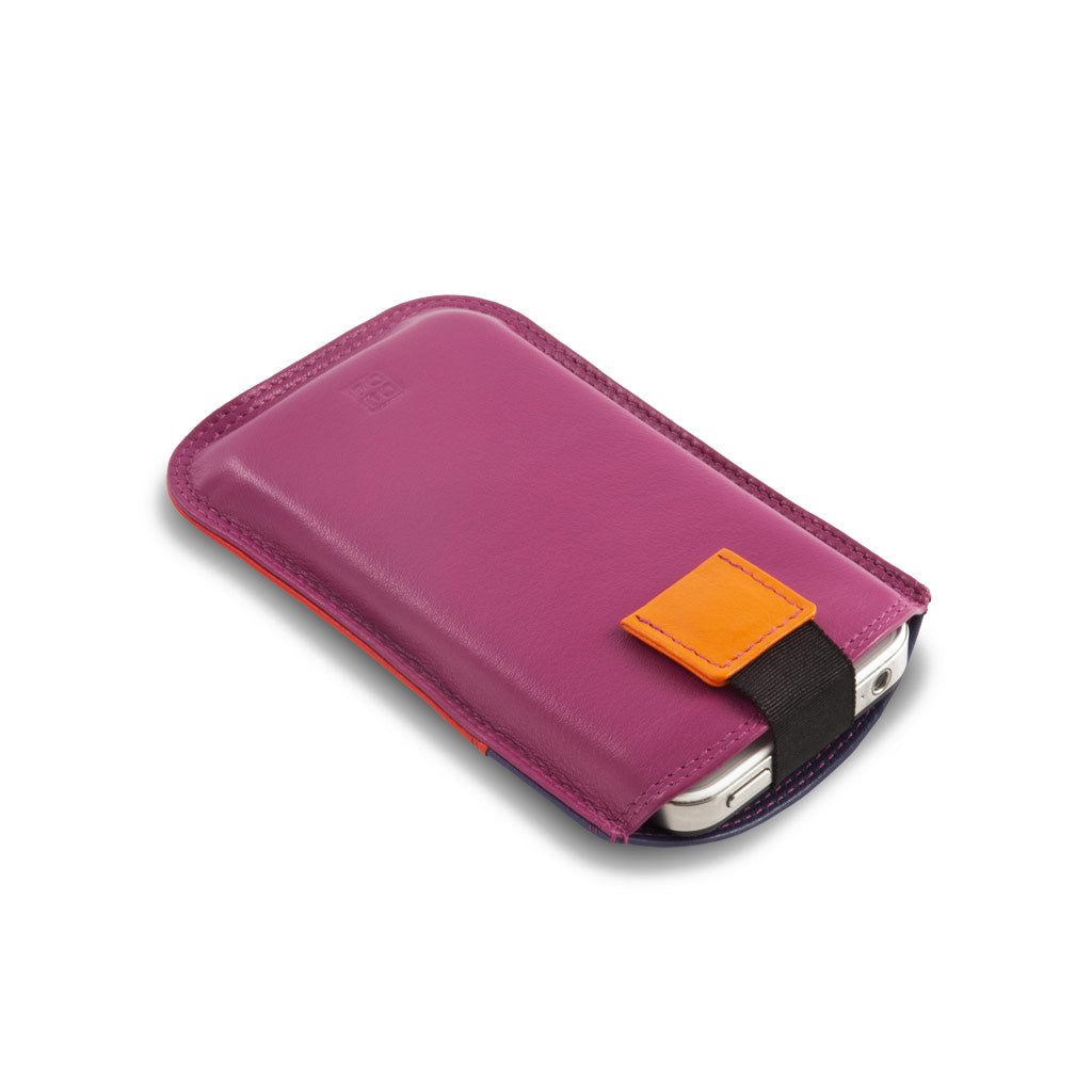 IPhone Case SE/5S/5/4S/4 i flerfarget skinn med opptrekk av DuDu