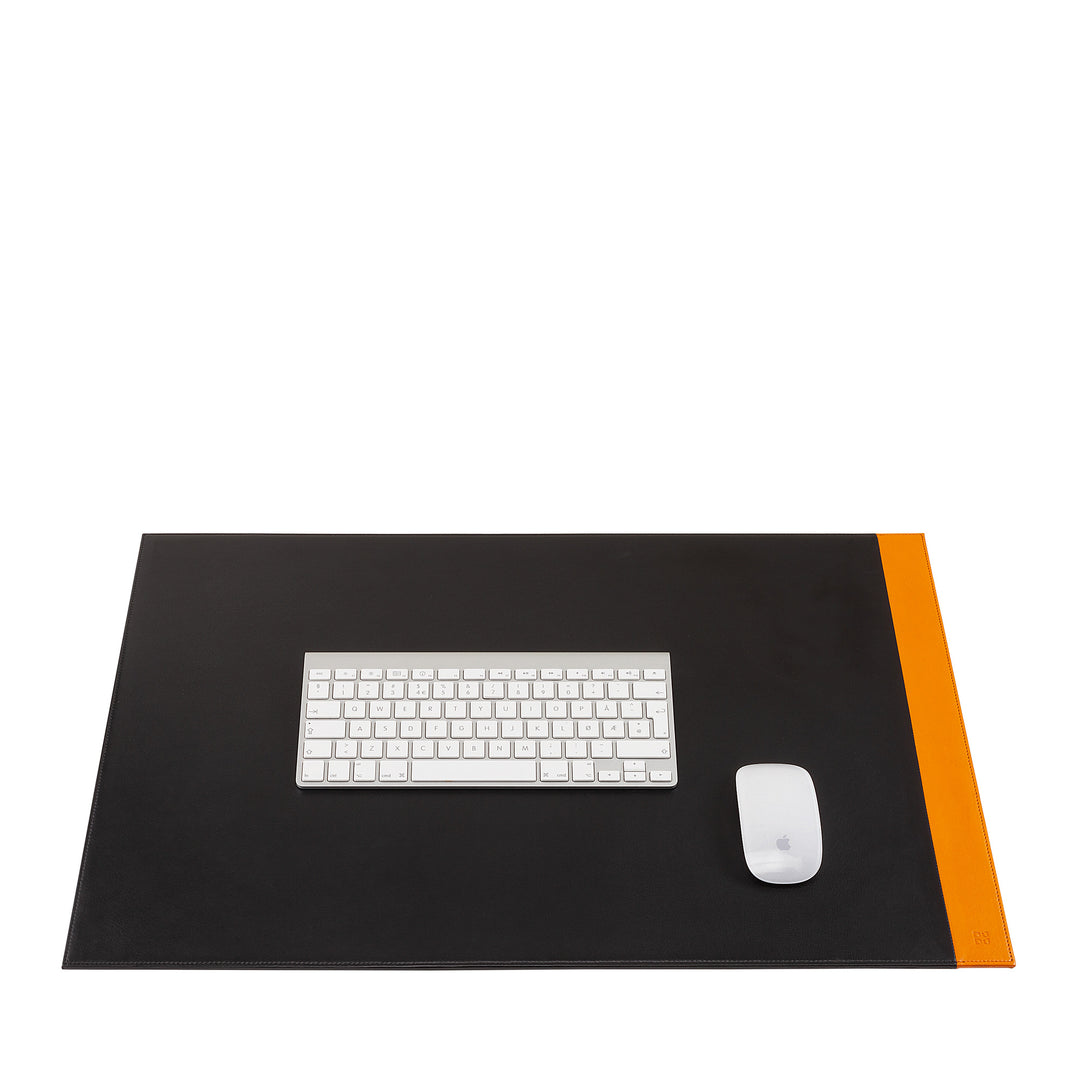 DuDu Skrivebord under skrivebord i to -tone skinnkontor 650x440 mm ikke -slip med sydd kant