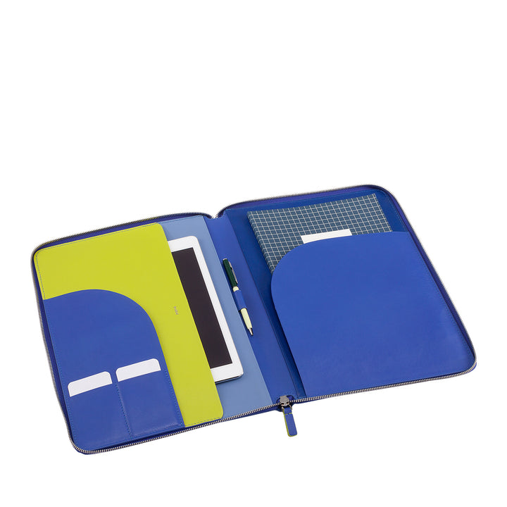 DuDu محفظة A4 الجلود مكتب محفظة محفظة مكتب محفظة الكمبيوتر اللوحي باد متعدد الألوان مع الرمز البريدي