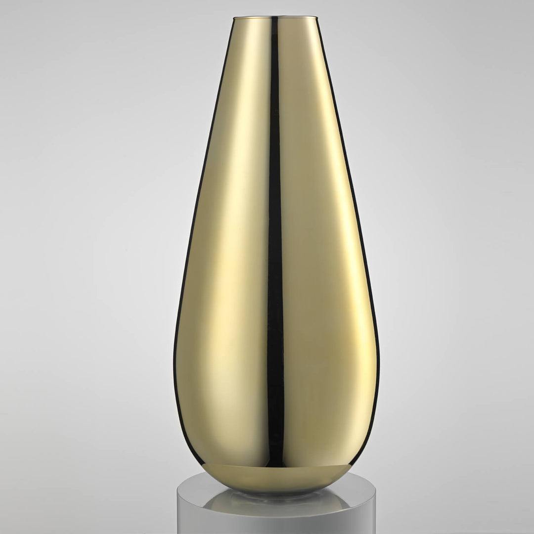 Ivv vaso Scicchissimo 38cm decoro specchiato oro 8646.2 - Capodagli 1937
