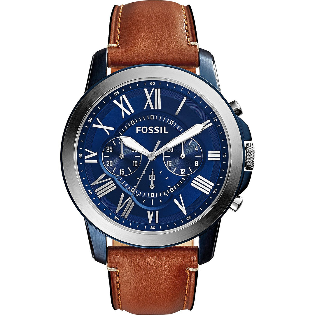 Deontas iontaise Chrono 44mm Féach Gorm Grianchloch Cruach PVD FINCTS Blue FS5151