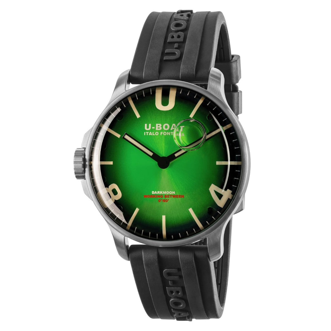 Часы U-BOAT Darkmoon Green SS Soleil 44mm зеленая кварцевая сталь 8702-B