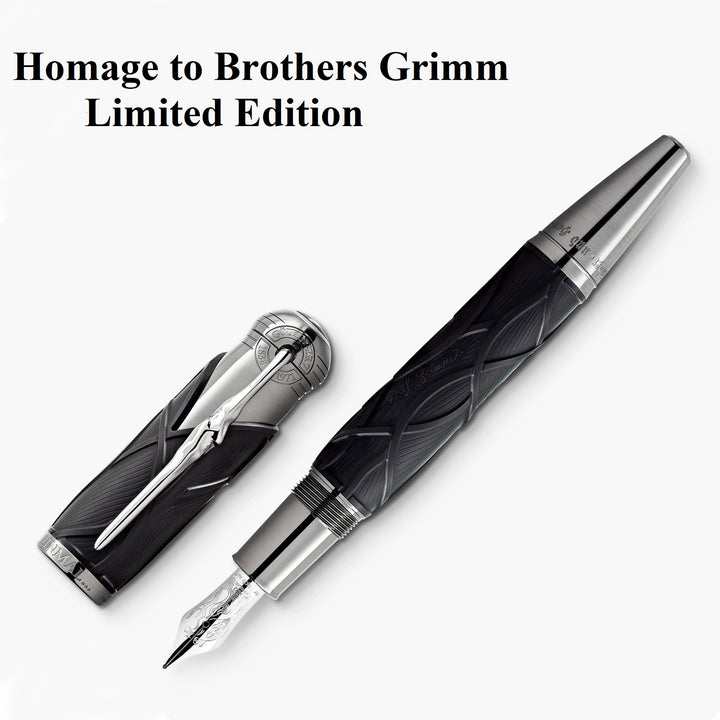 Montblanc conjunto de 3 canetas Writers Edition2022 Irmãos Grimm ( caneta + rolo + esfera ) Edição Limitada 128367