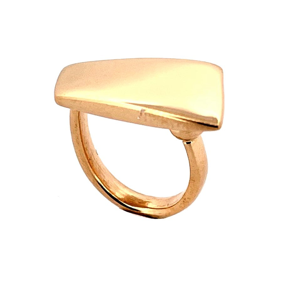 Pitti en Sisi Cuspide Ring Stonehenge Silver 925 Afwerking PVD Gold Yellow An 9674G