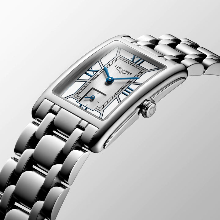 Relógio Longines DolceVita 23.3x37mm aço de quartzo branco L5.512.4.75.6