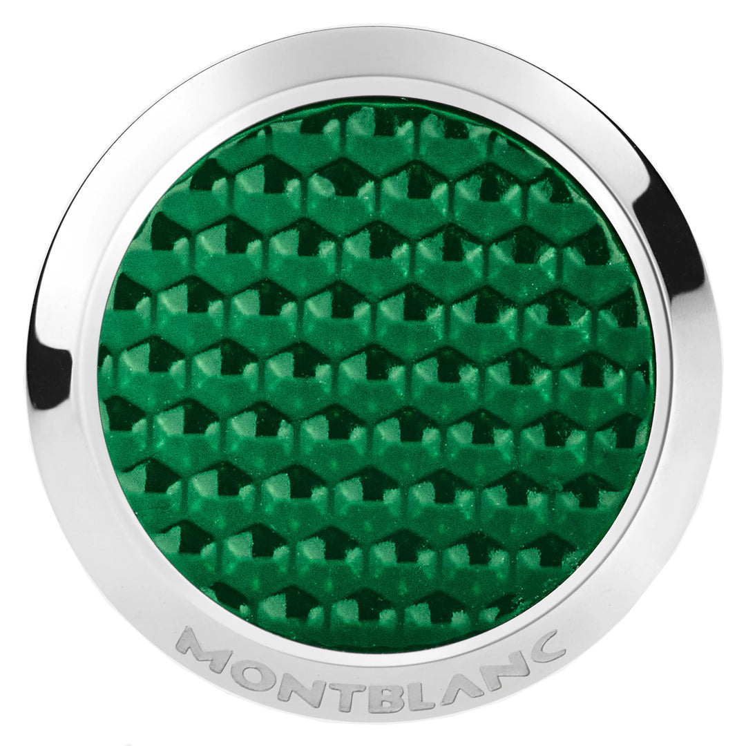 Montblanc 緑のスチールカフスボタン129831
