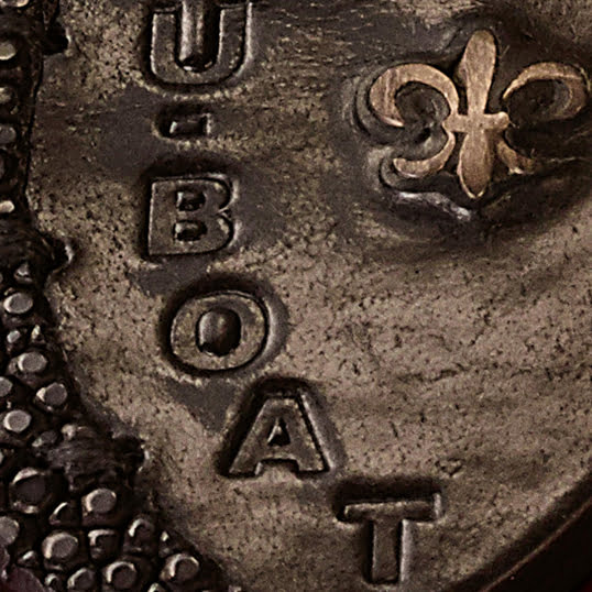 U-BOAT брелок Рэй кожа серебро 4945