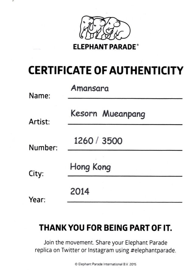Elephant Parade elefante Amansara Limited Edition 3500 AMANSARA 10