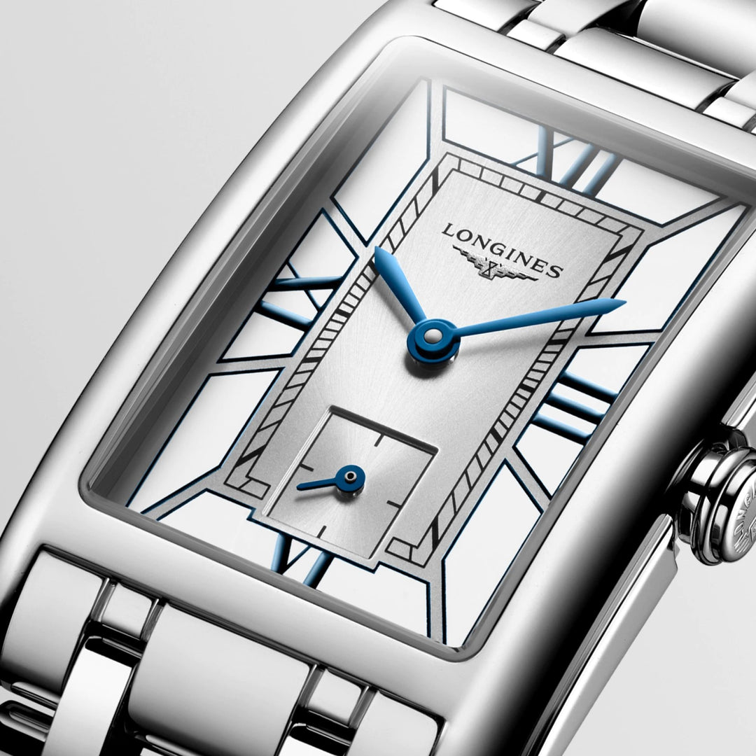 Relógio Longines DolceVita 23.3x37mm aço de quartzo branco L5.512.4.75.6