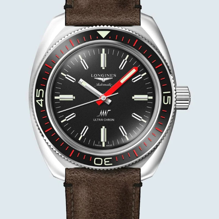 Часы Longines Ultra-Chron Box Edition 43 мм черный автоматический сталь L2.836.4.52.8