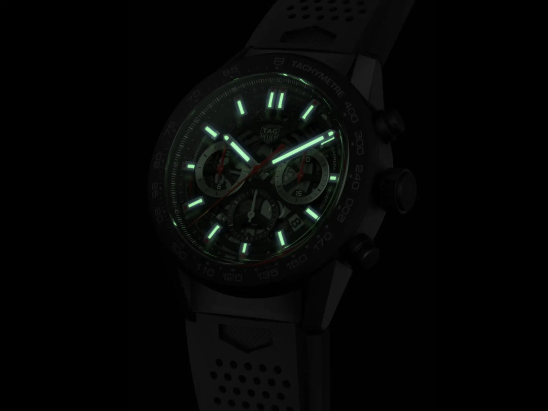 Tag Heuer Carrera Watch 45mm automatische chronograaf CBG2A90.ft6173