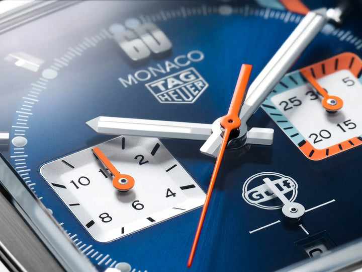 TAG Heuer relógio Monaco X Golfo 39 milímetros automático de aço CBL2115.FC6494