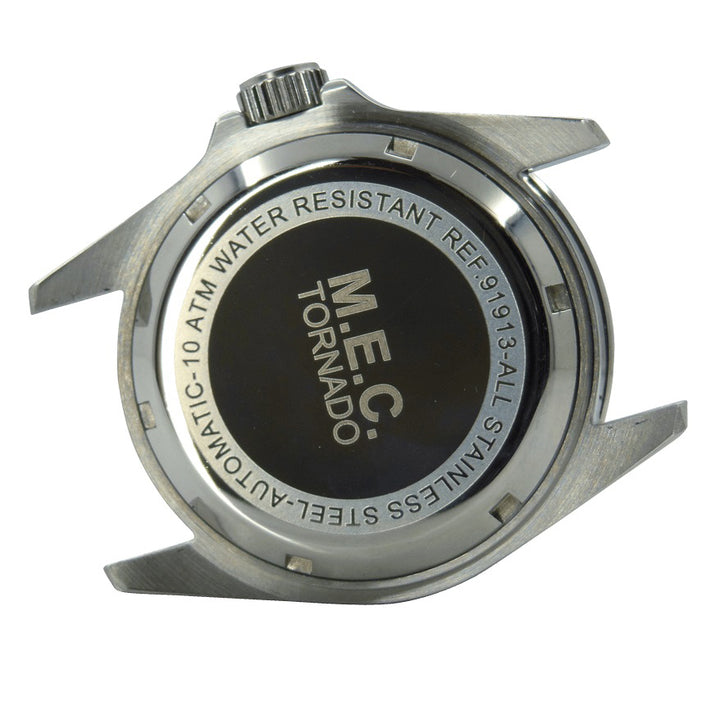 M.E.C. שעון טורנדו Bn 42 מ"מ שחור פלדה אוטומטית טורנדו Bn (14)