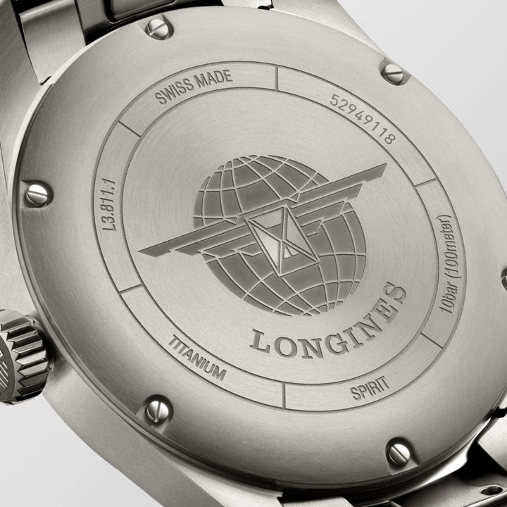 Longines Spirit Watch 42mm Anthrazit Automatisch Titan L3.811.1.53.6