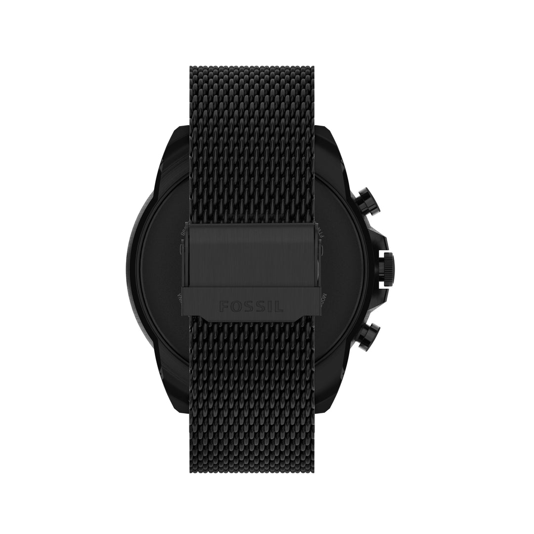 Fossil Gen 6智能手表,黑色钢丝网表带FTW4066