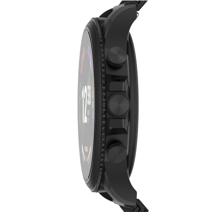 ساعة Fossil Smartwatch Gen 6 مع سوار أسود من الصلب FTW4066